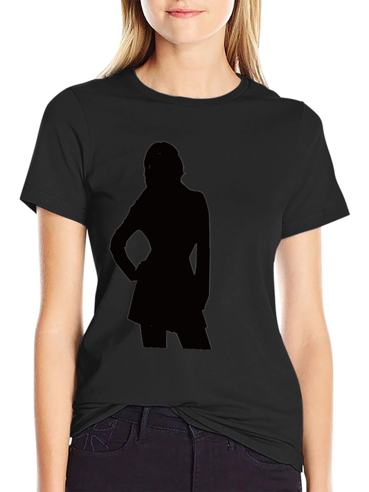 Silhouette Graphic T-Shirt - Modern Black Tee