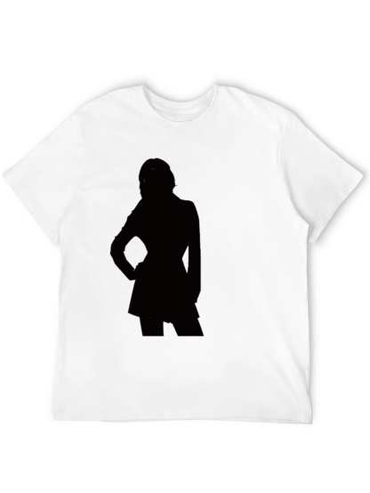 Silhouette Graphic T-Shirt - Modern Black Tee