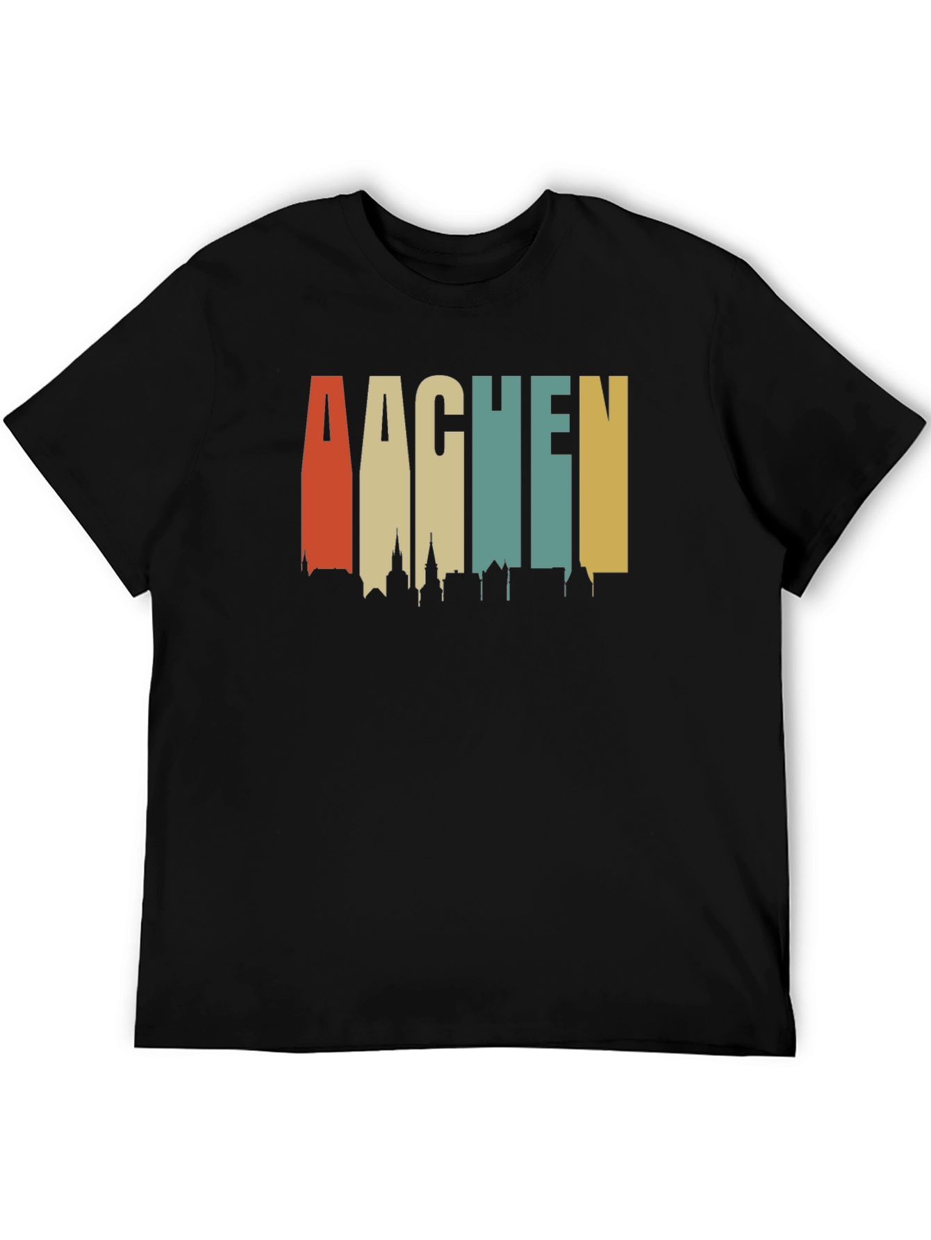 Aachen Skyline Retro T-Shirt