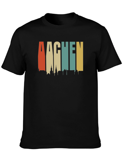 Aachen Skyline Retro T-Shirt