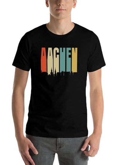 Aachen Skyline Retro T-Shirt