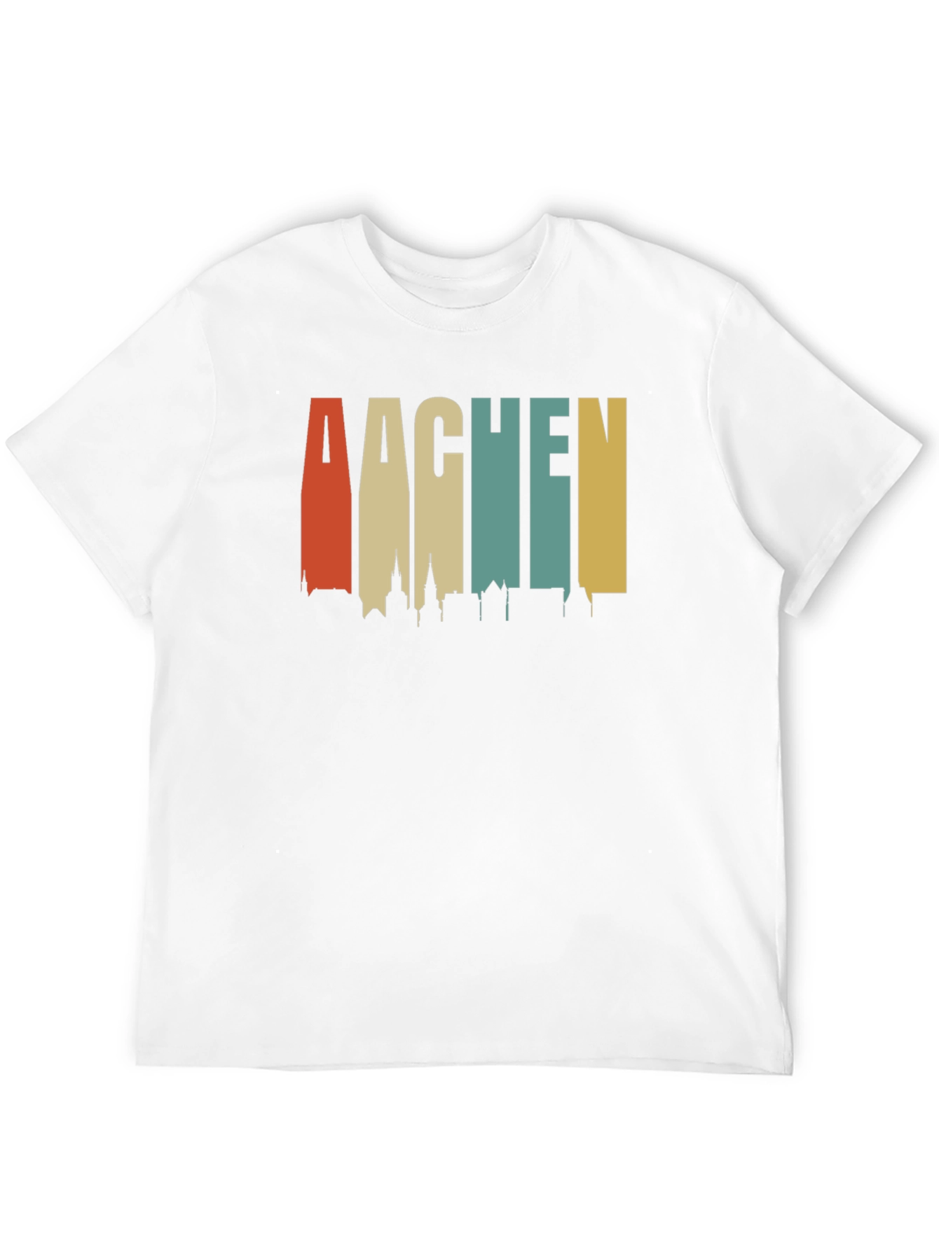 Aachen Skyline Retro T-Shirt