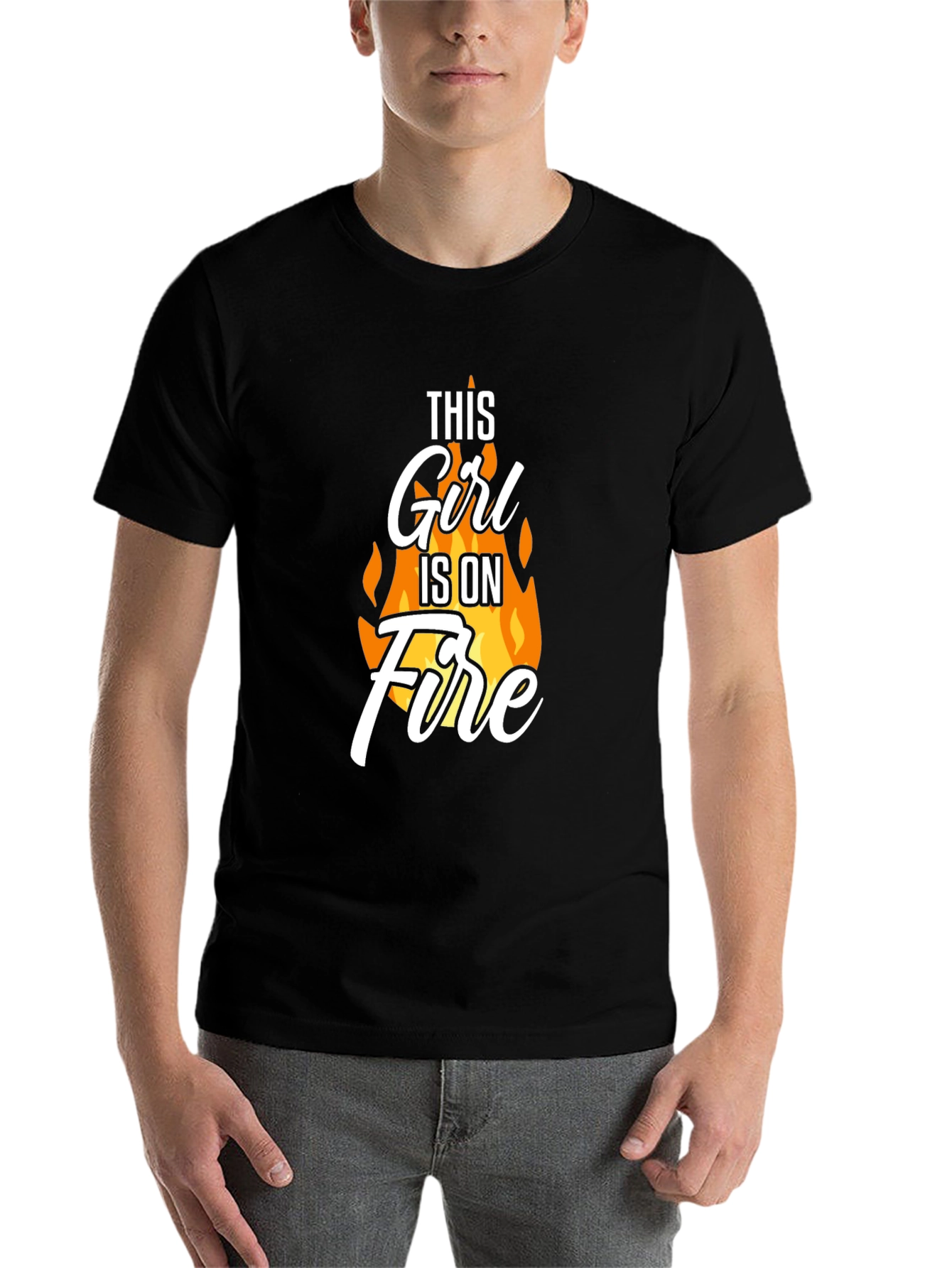 This Girl Is On Fire T-Shirt - Novelty Graphic Tee