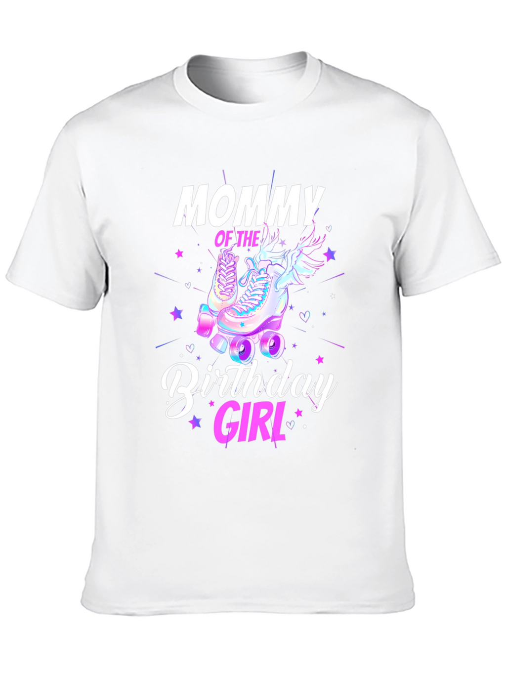Mommy Birthday Girl T-Shirt - Roller Skate Design