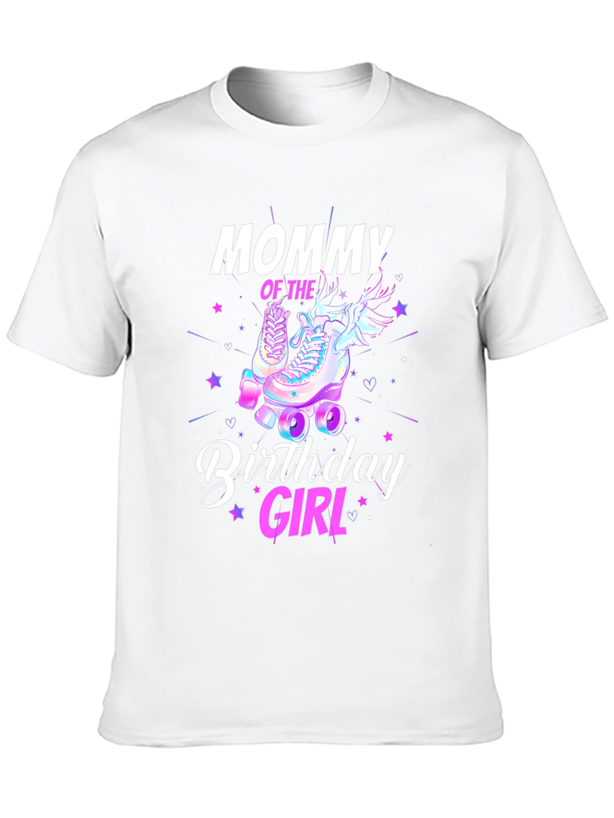 Mommy Birthday Girl T-Shirt - Roller Skate Design
