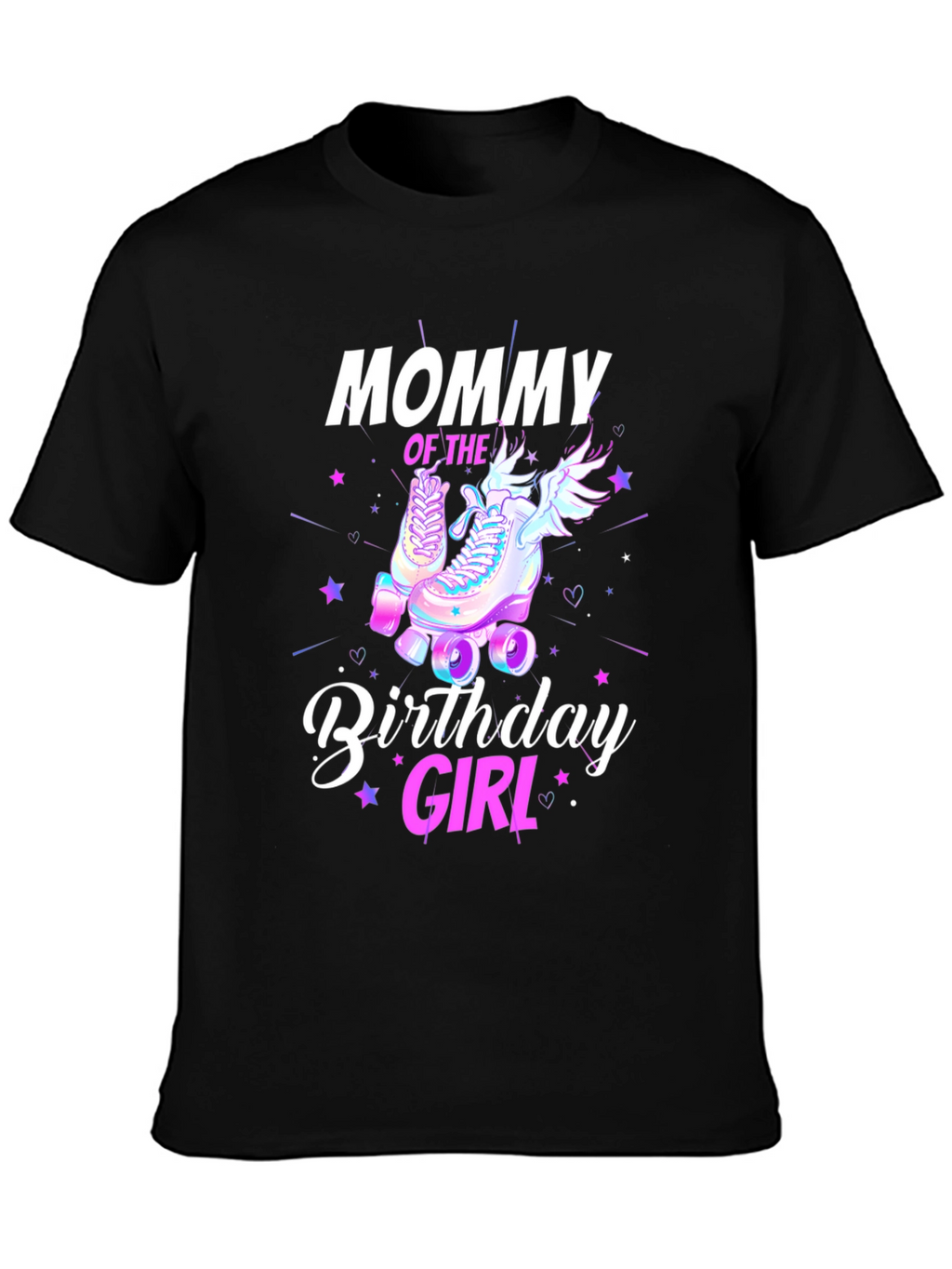 Mommy Birthday Girl T-Shirt - Roller Skate Design