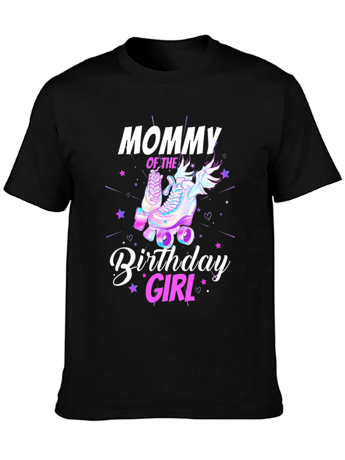 Mommy Birthday Girl T-Shirt - Roller Skate Design