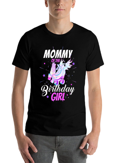 Mommy Birthday Girl T-Shirt - Roller Skate Design