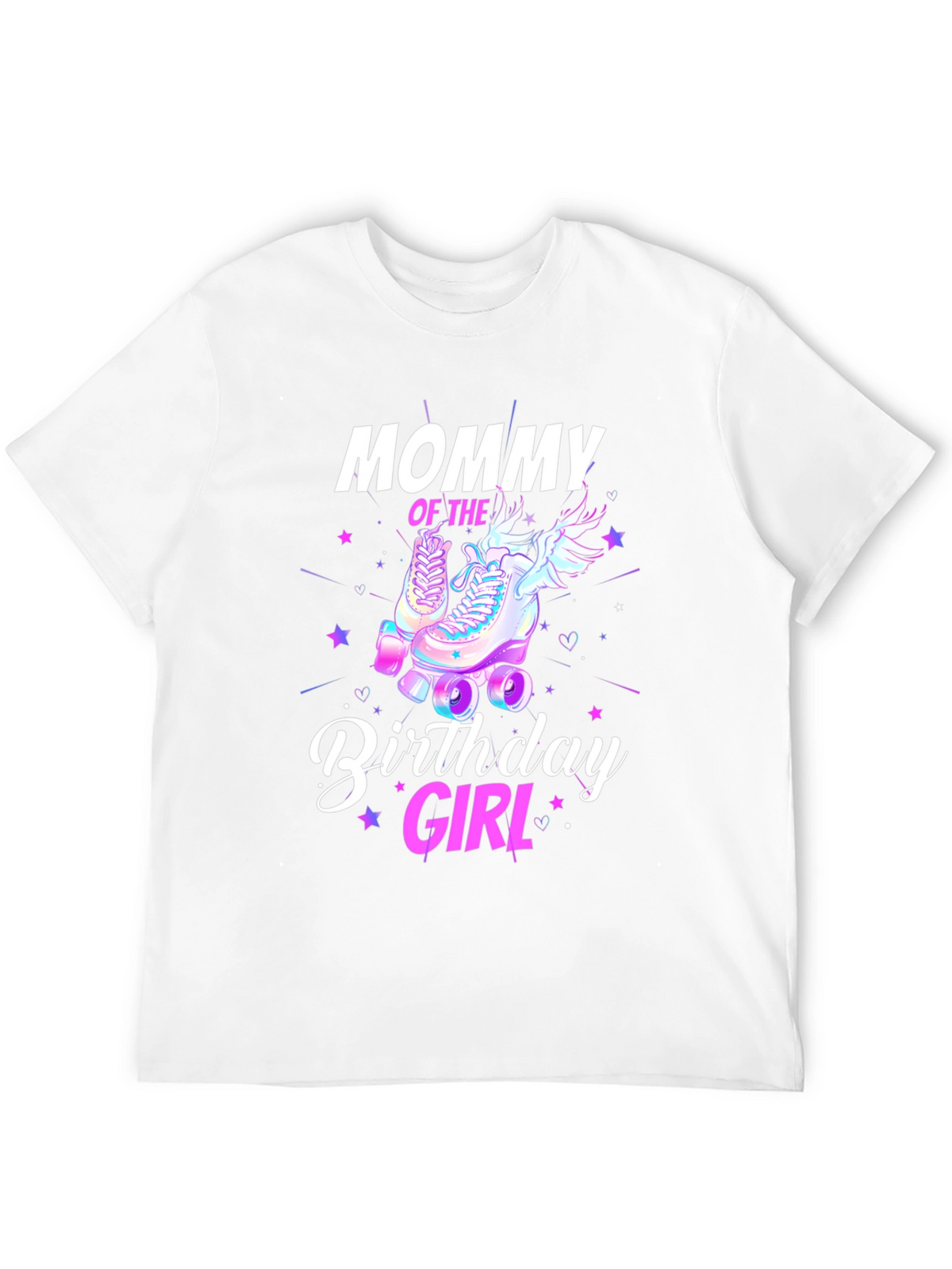 Mommy Birthday Girl T-Shirt - Roller Skate Design