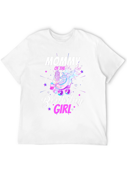Mommy Birthday Girl T-Shirt - Roller Skate Design