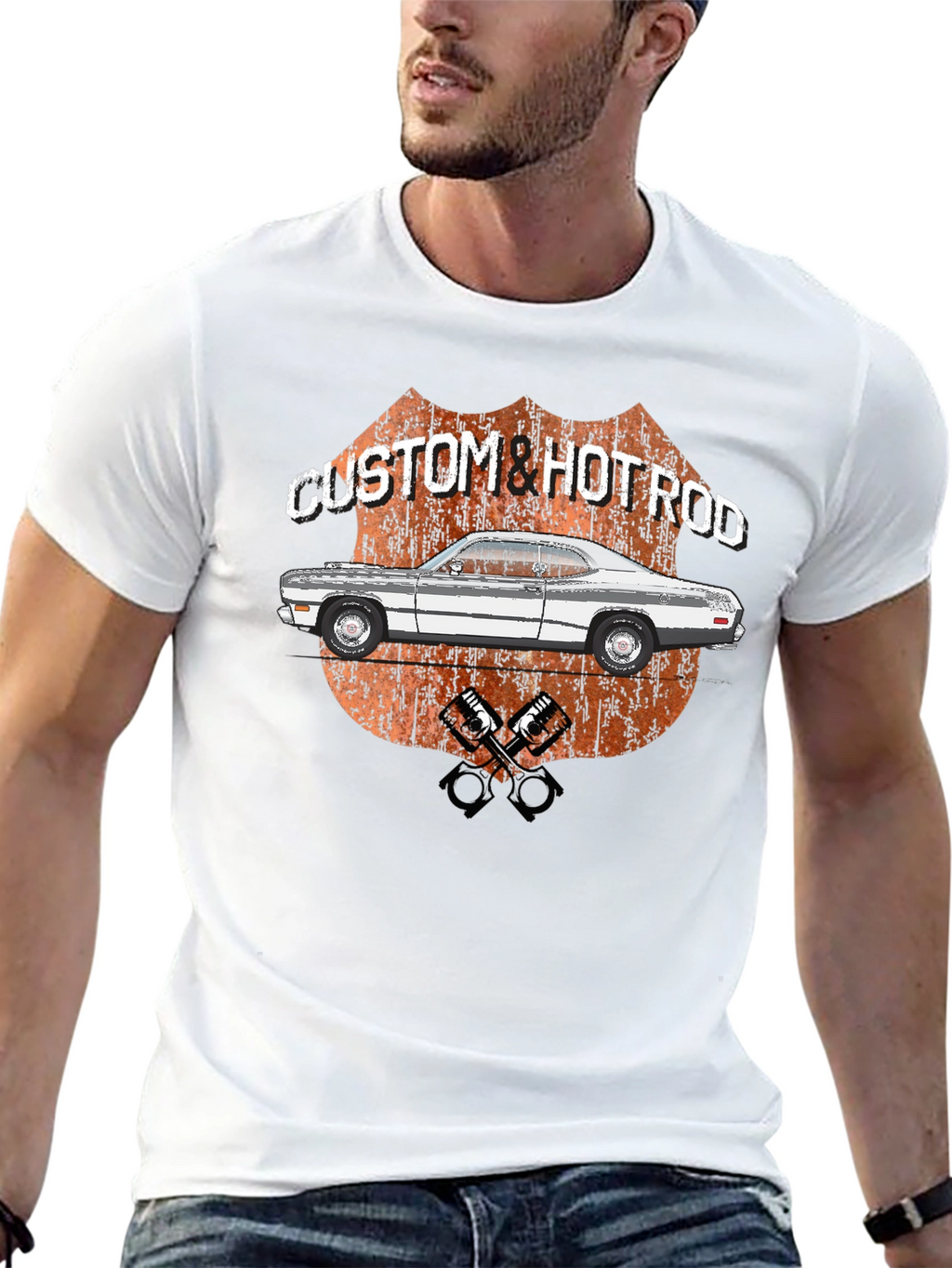 Custom Hot Rod Graphic T-Shirt - Classic Car Tee