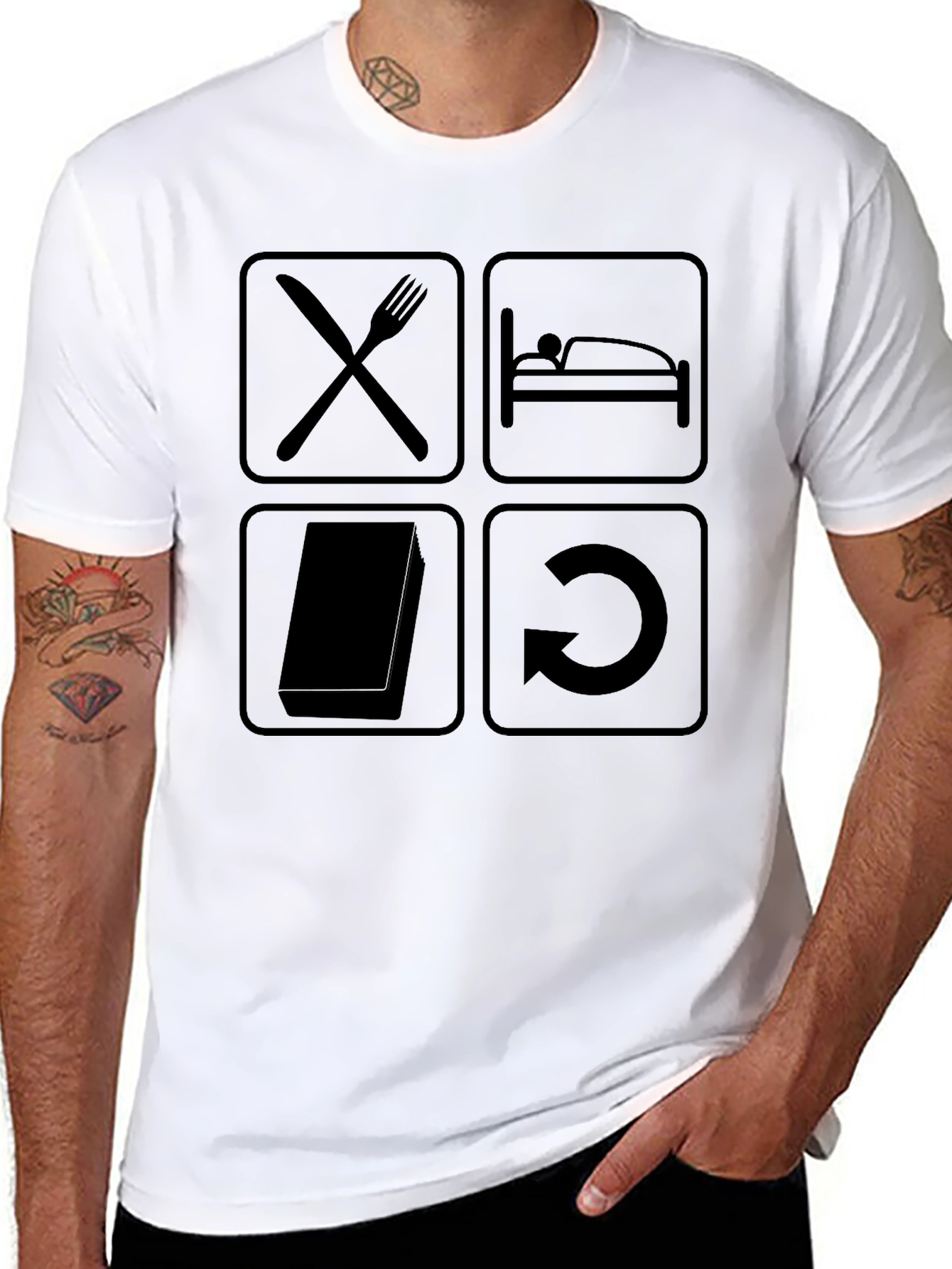 Eat Sleep Code Repeat - Mens Graphic Tee