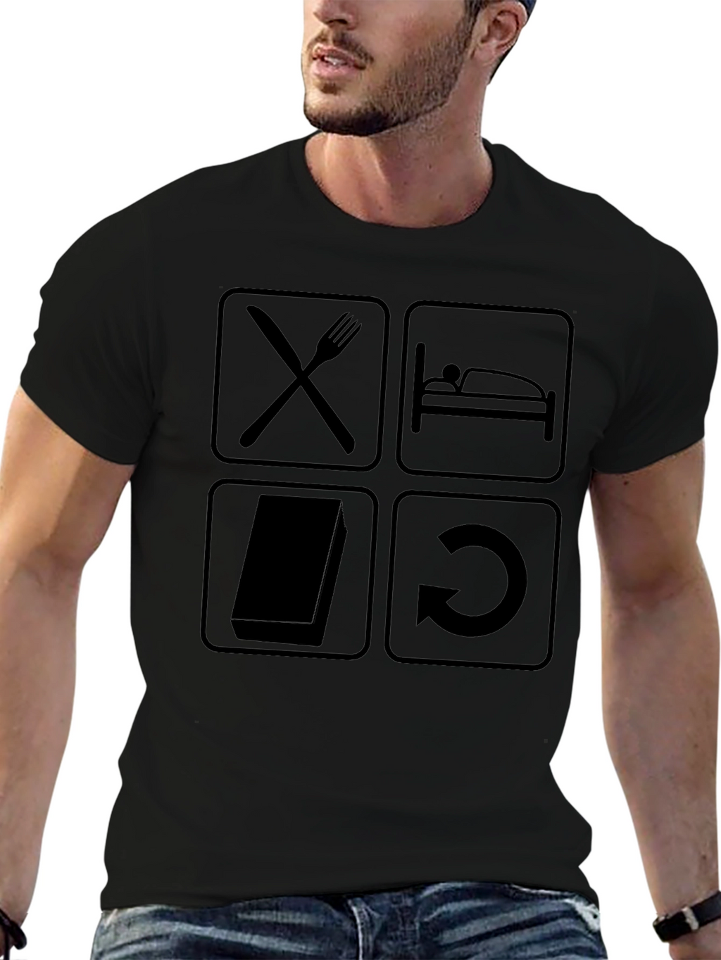 Eat Sleep Code Repeat - Mens Graphic Tee