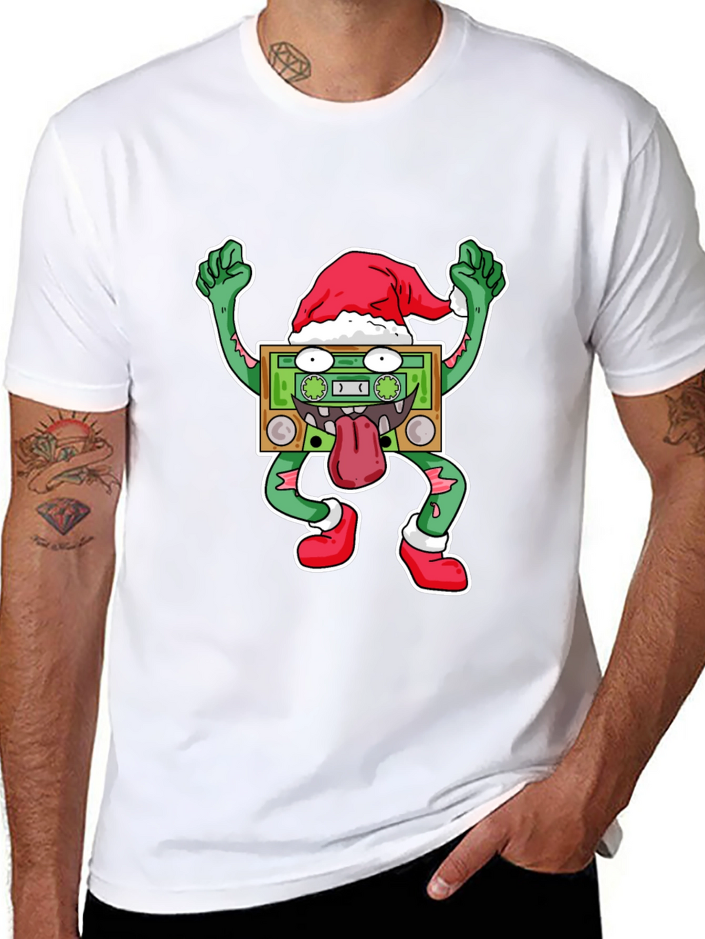 Holiday Cassette Zombie Graphic Tee