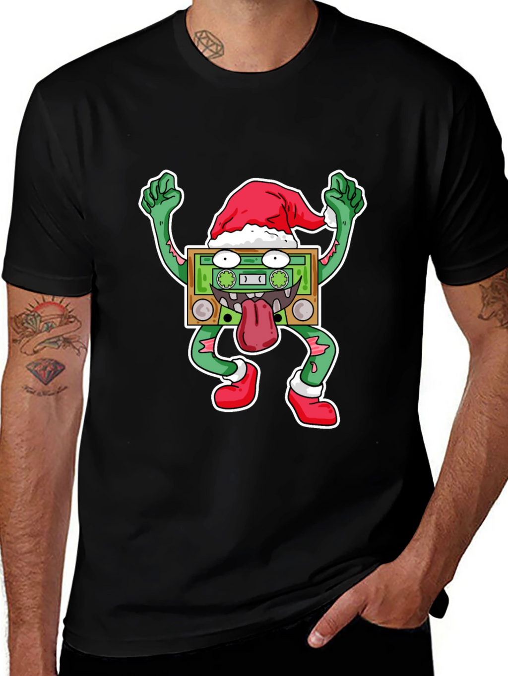 Holiday Cassette Zombie Graphic Tee