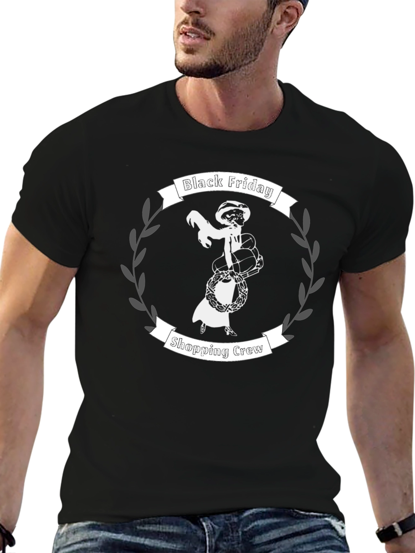 Black Friday Shopping Crew Graphic Tee