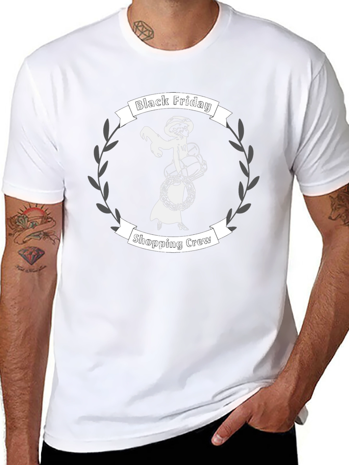 Black Friday Shopping Crew Graphic Tee