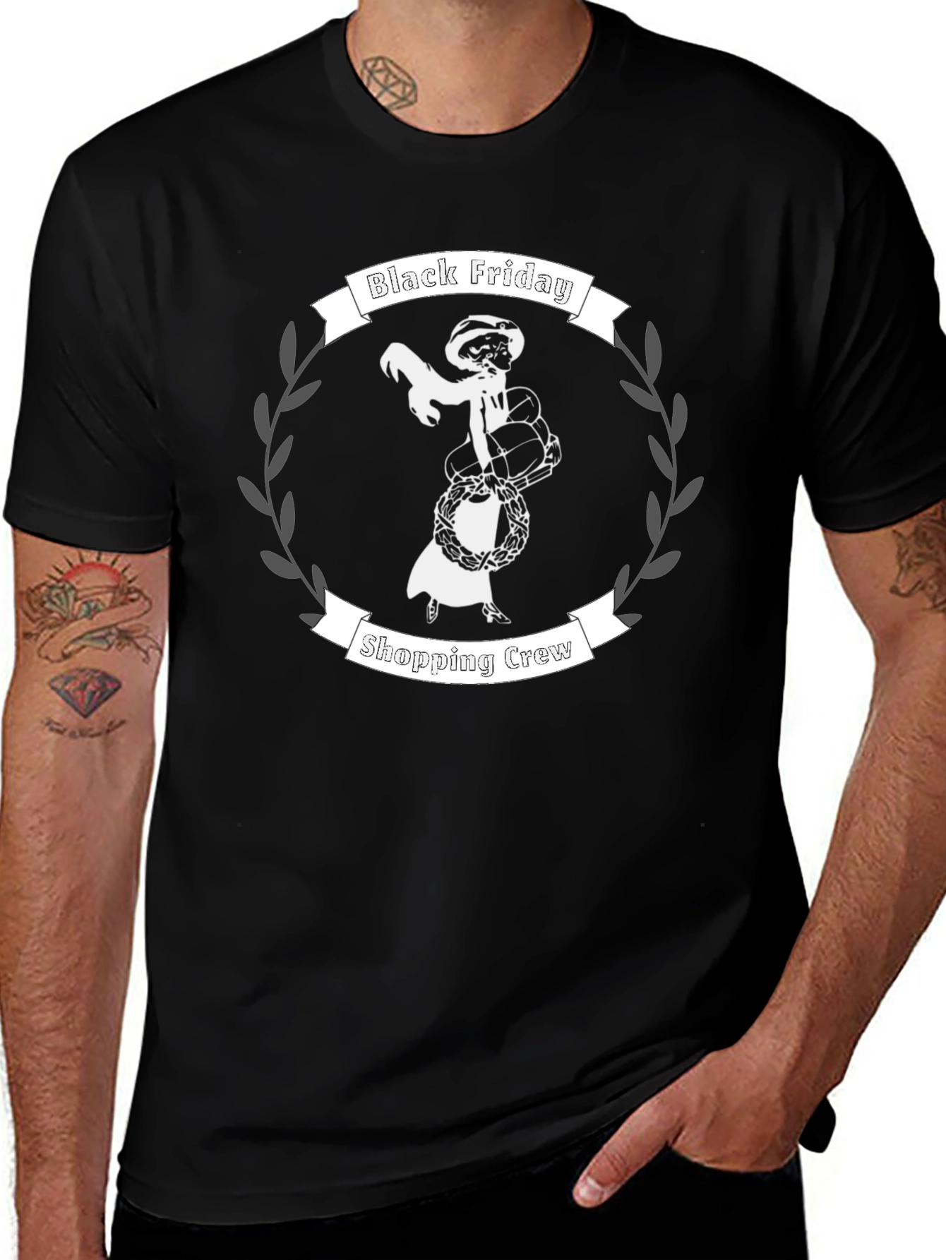 Black Friday Shopping Crew Graphic Tee