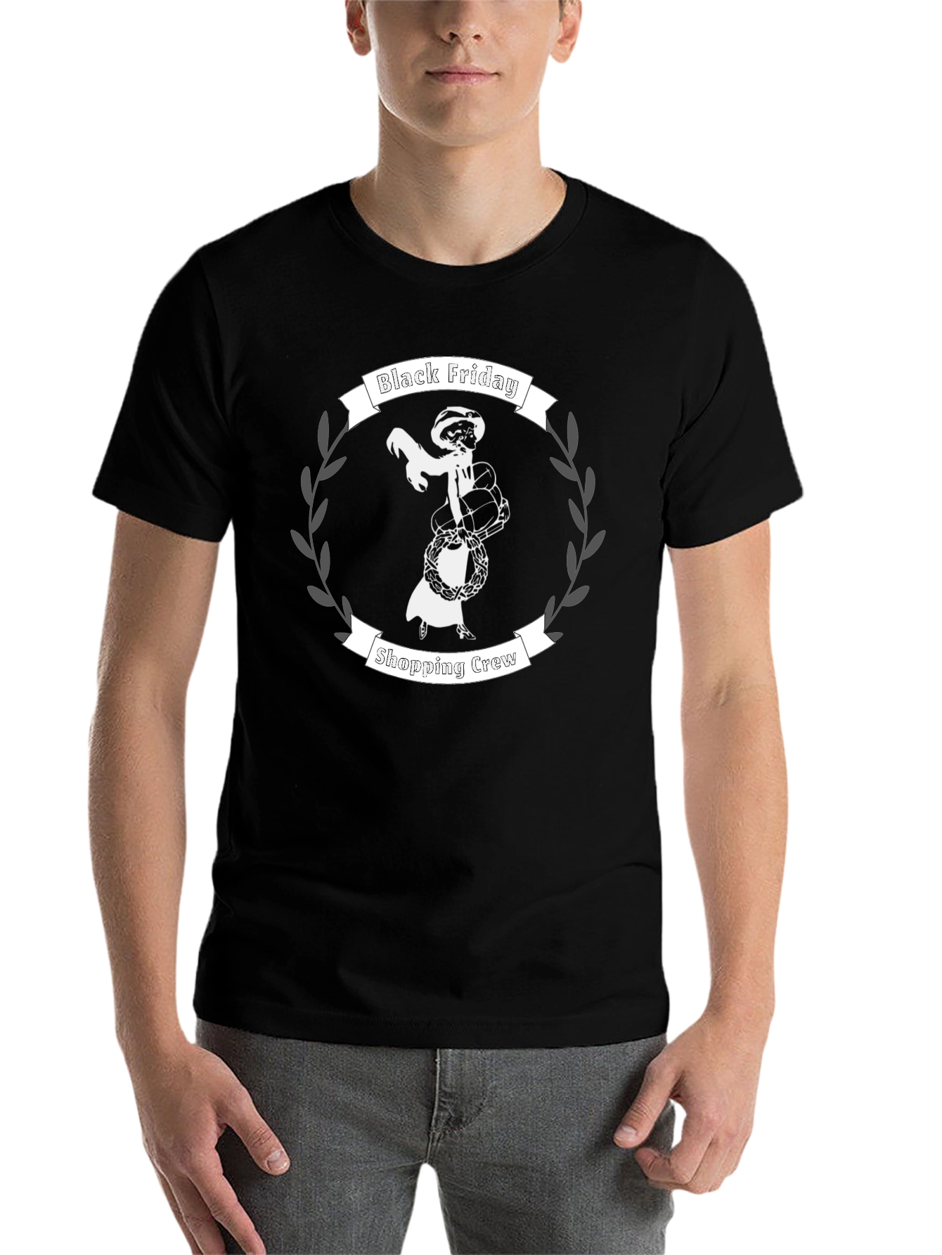 Black Friday Shopping Crew Graphic Tee