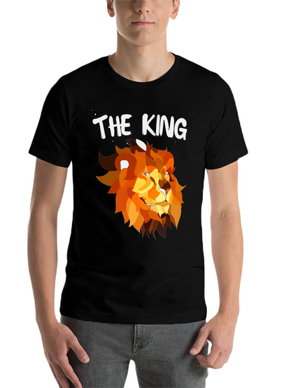 The King Lion Graphic T-Shirt - Black