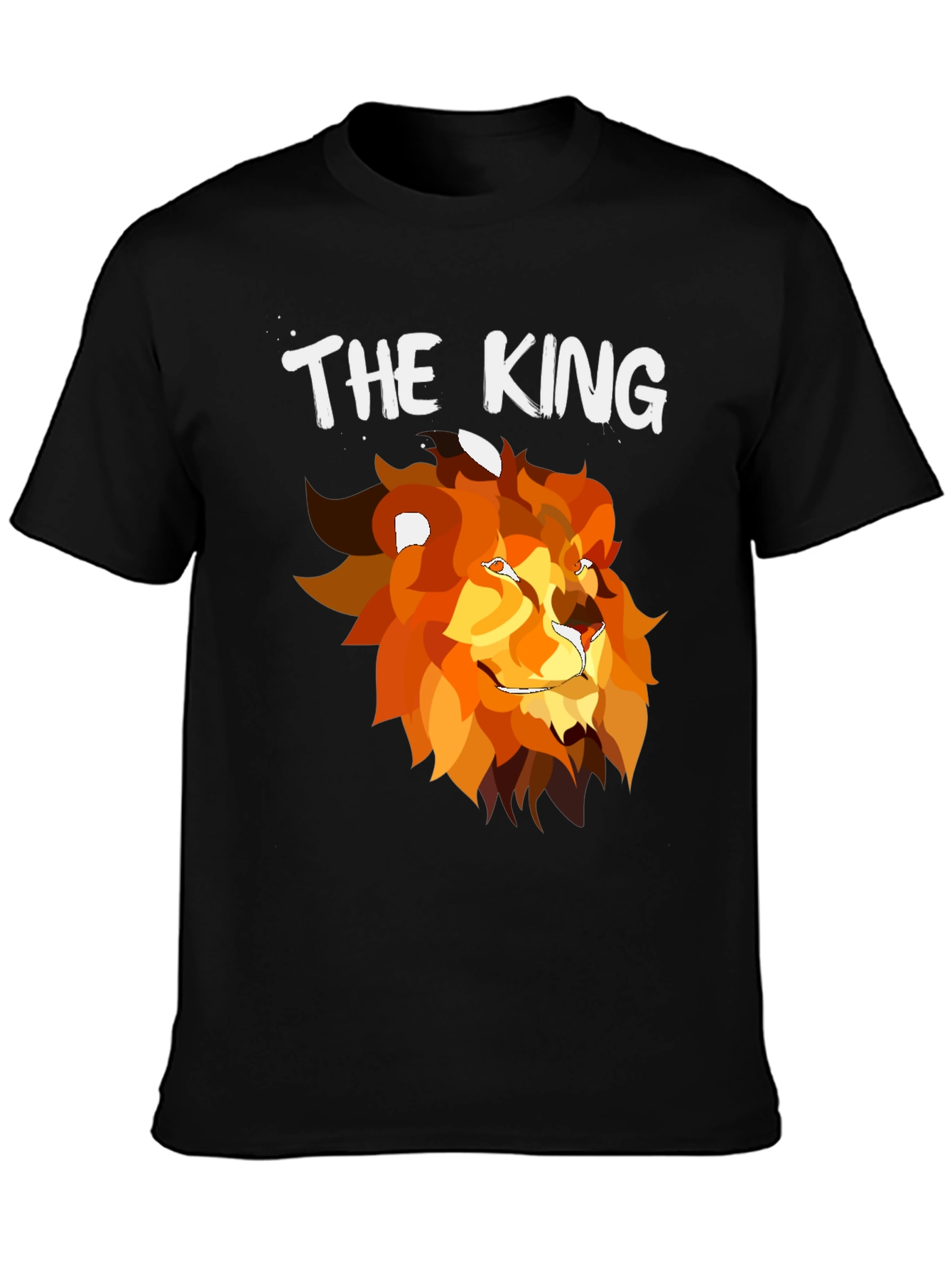 The King Lion Graphic T-Shirt - Black