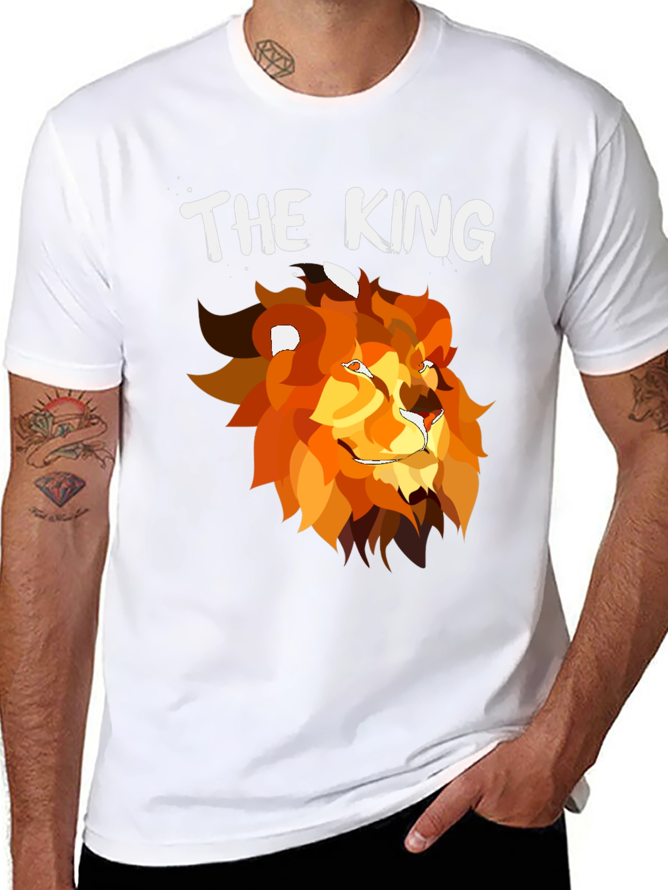 The King Lion Graphic T-Shirt - Black