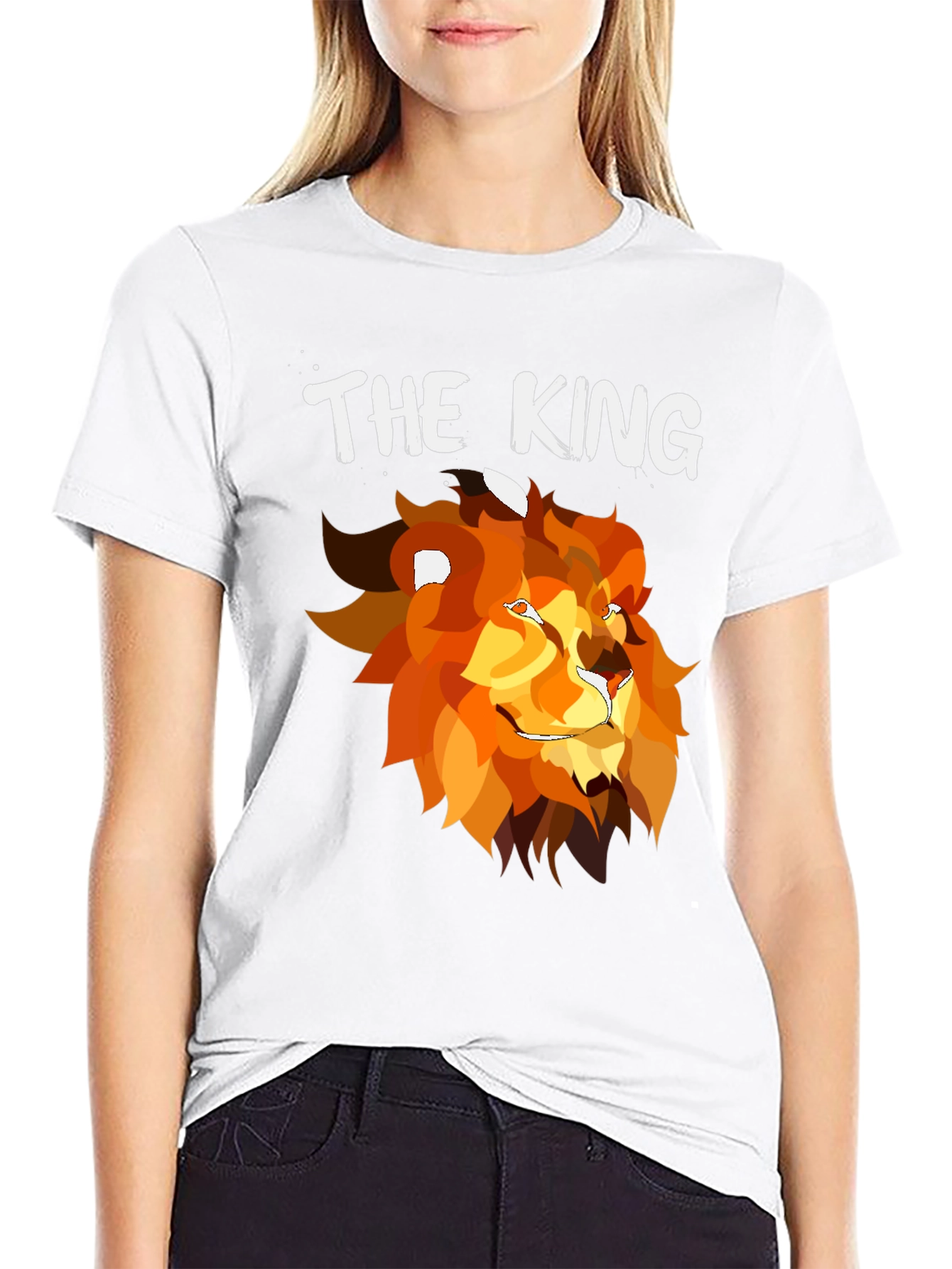 The King Lion Graphic T-Shirt - Black