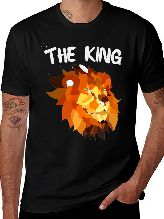 The King Lion Graphic T-Shirt - Black