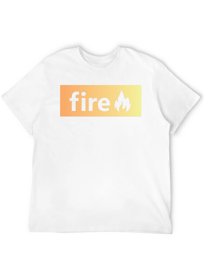 Fire Graphic Black T-Shirt