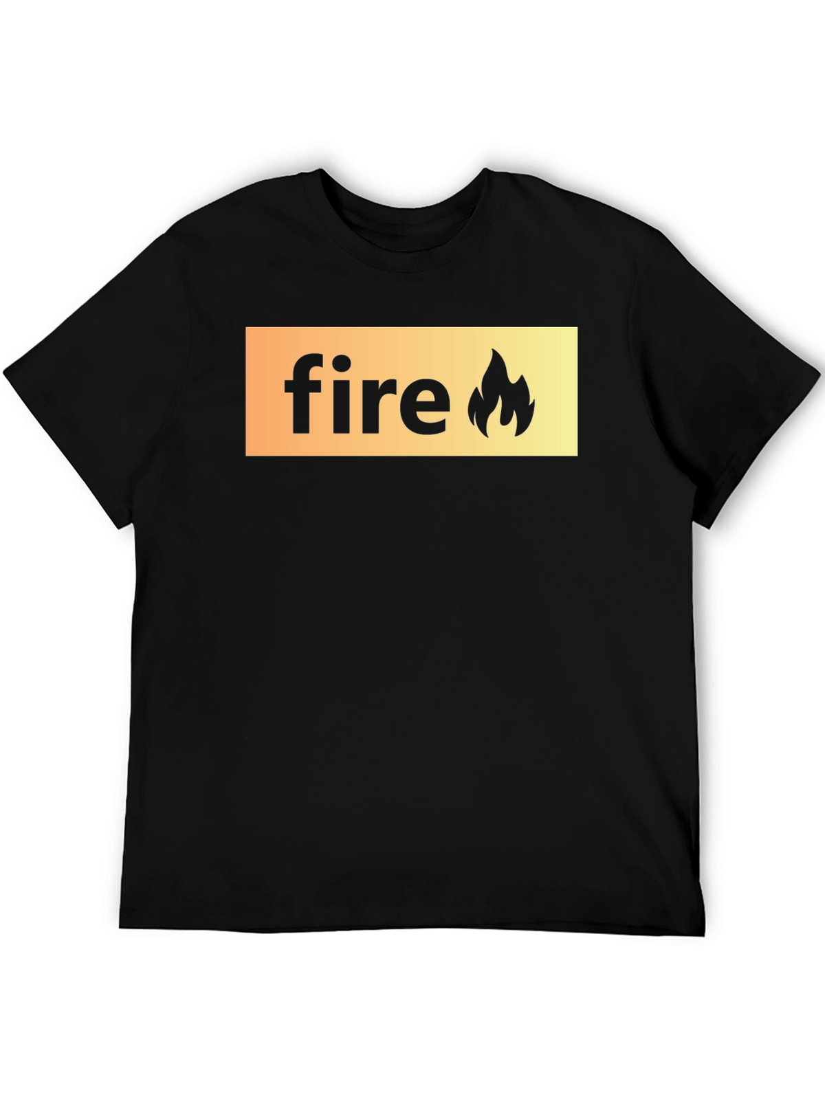Fire Graphic Black T-Shirt