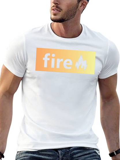 Fire Graphic Black T-Shirt
