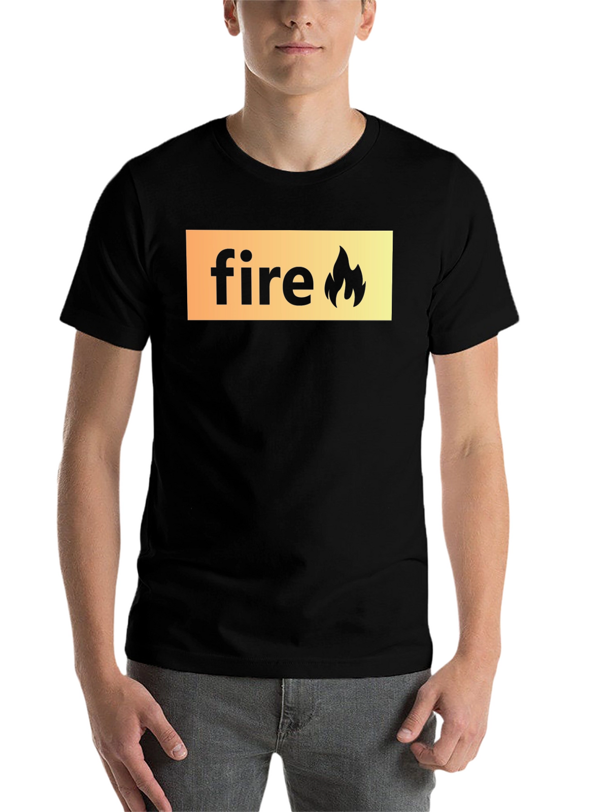 Fire Graphic Black T-Shirt