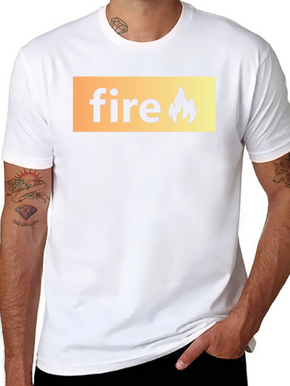 Fire Graphic Black T-Shirt