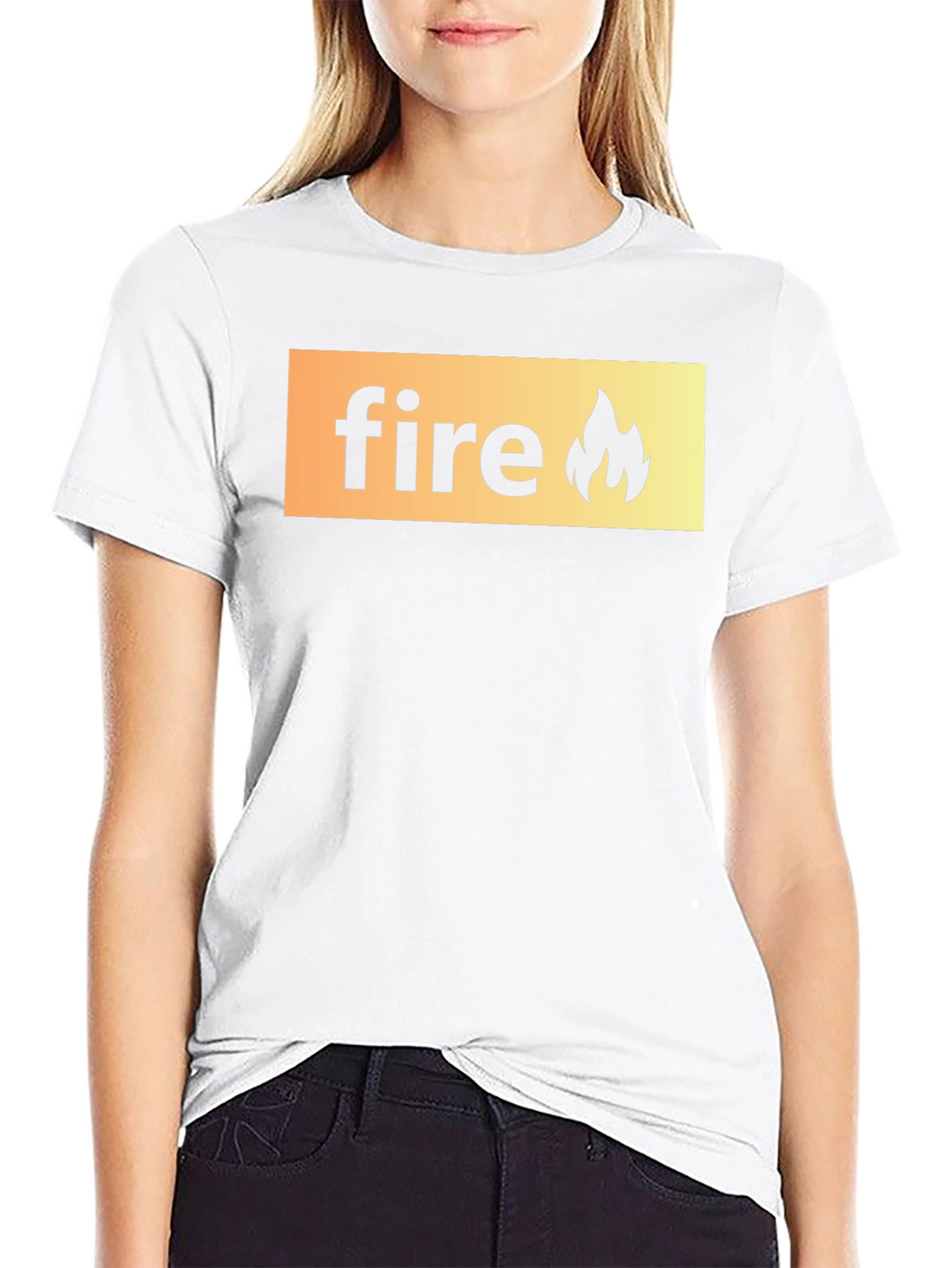 Fire Graphic Black T-Shirt