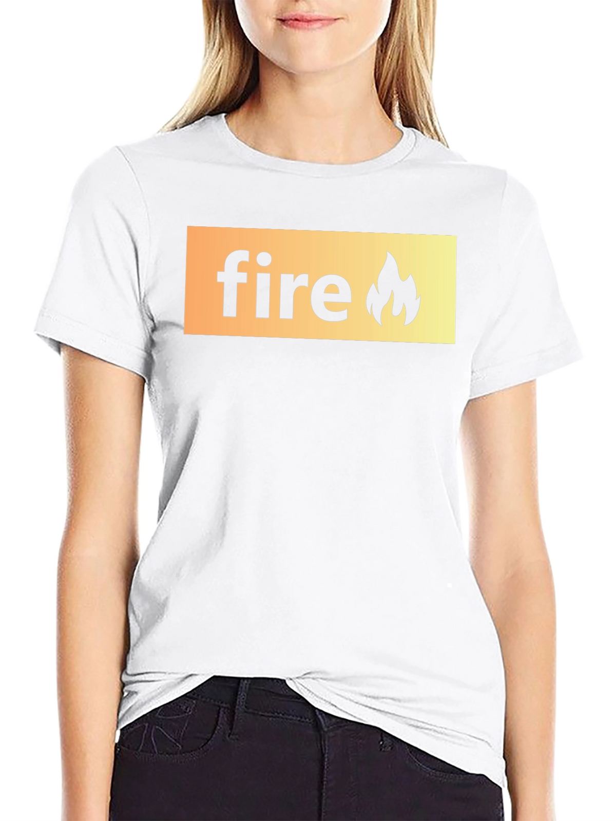 Fire Graphic Black T-Shirt