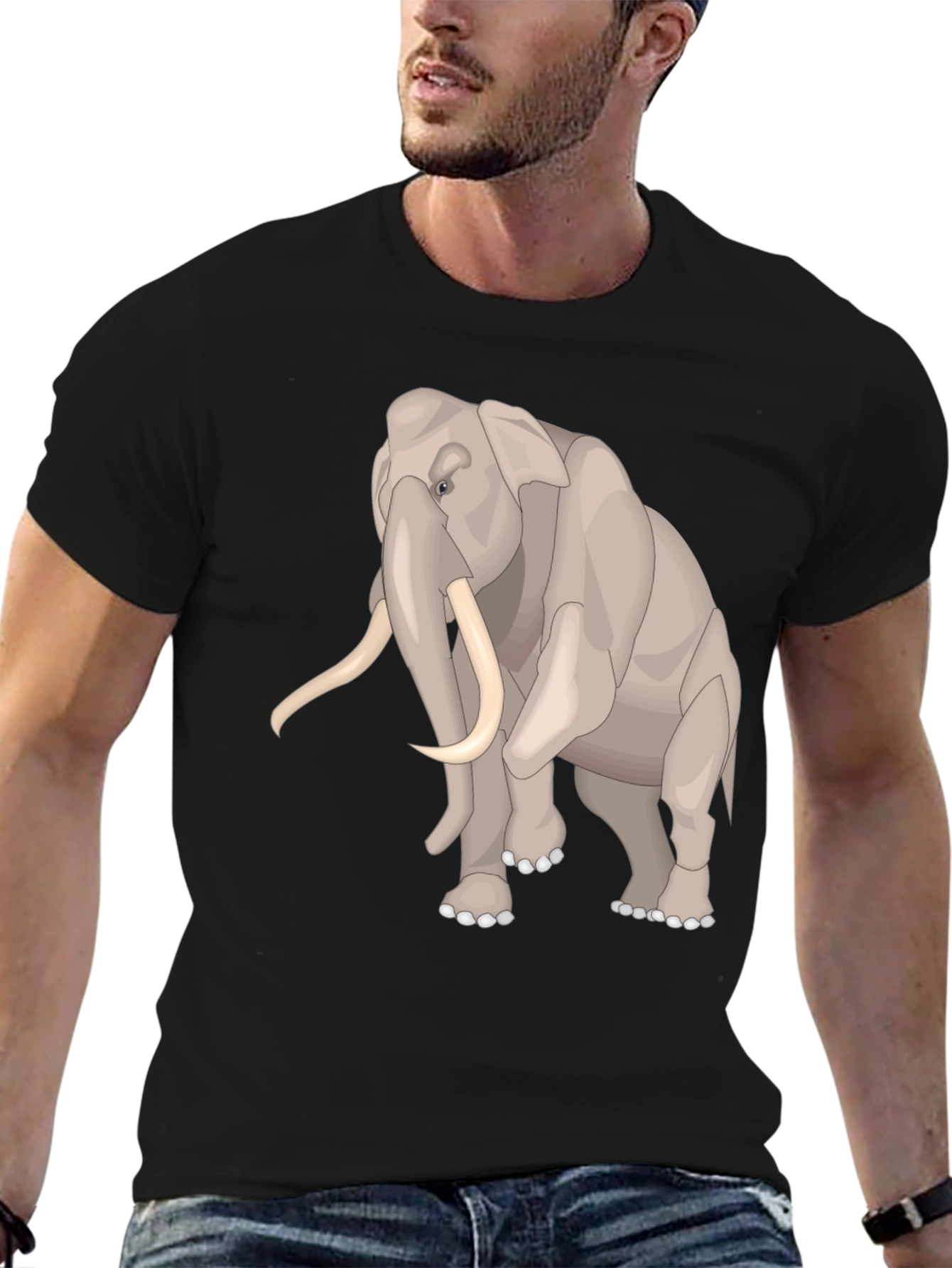 Elephant Graphic Tee - Unique Animal Design