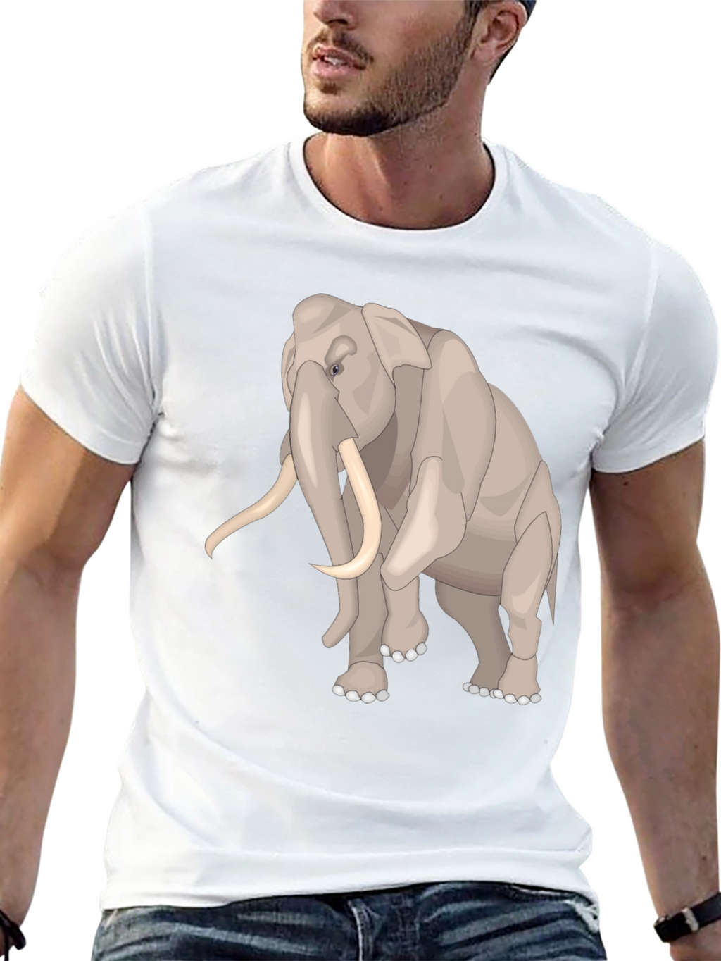 Elephant Graphic Tee - Unique Animal Design
