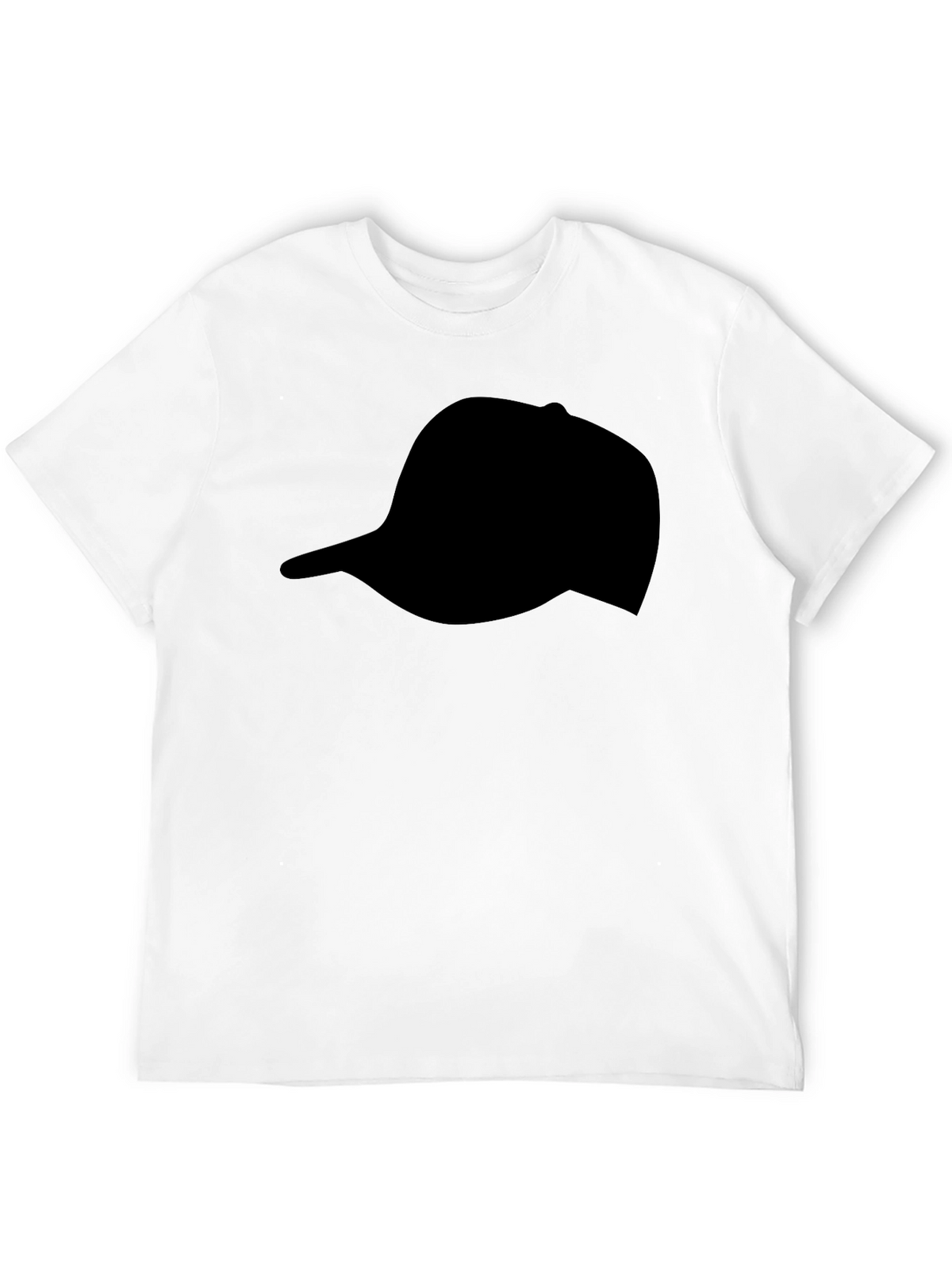 Black Hat Silhouette T-Shirt | Casual Graphic Tee