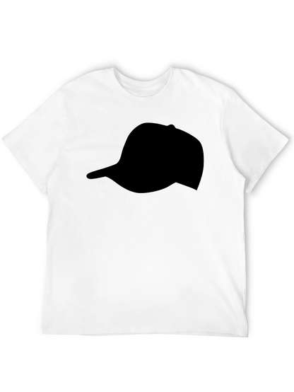 Black Hat Silhouette T-Shirt | Casual Graphic Tee