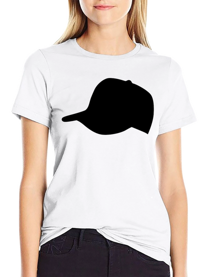 Black Hat Silhouette T-Shirt | Casual Graphic Tee