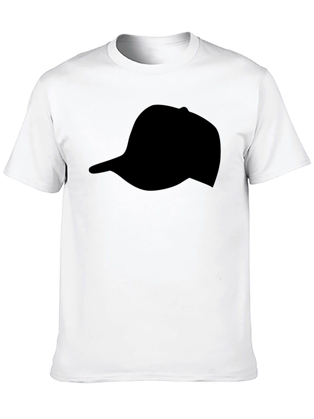 Black Hat Silhouette T-Shirt | Casual Graphic Tee