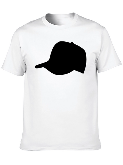 Black Hat Silhouette T-Shirt | Casual Graphic Tee