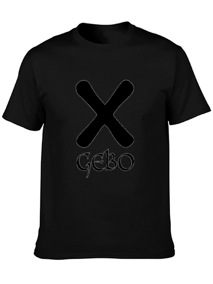 Black T-Shirt with Runes