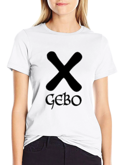 Black T-Shirt with Runes