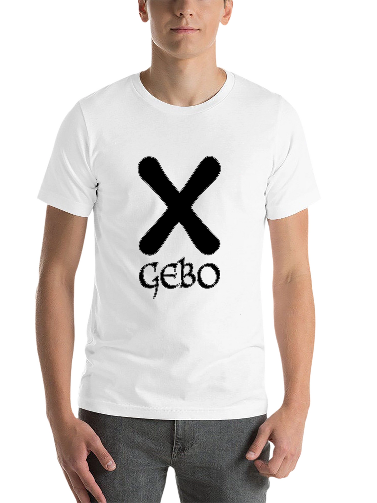 Black T-Shirt with Runes