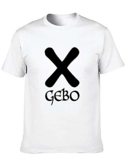Black T-Shirt with Runes