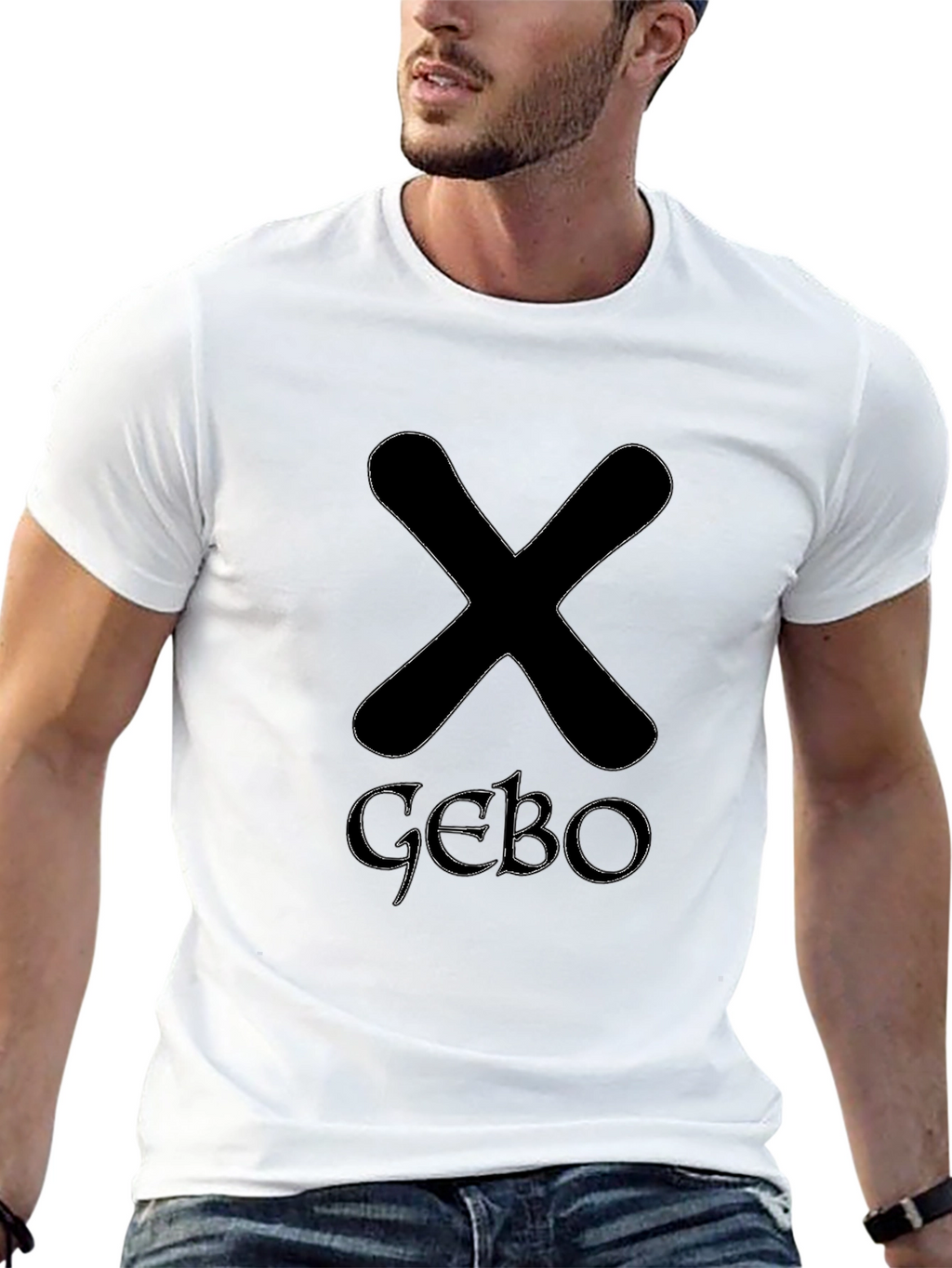Black T-Shirt with Runes