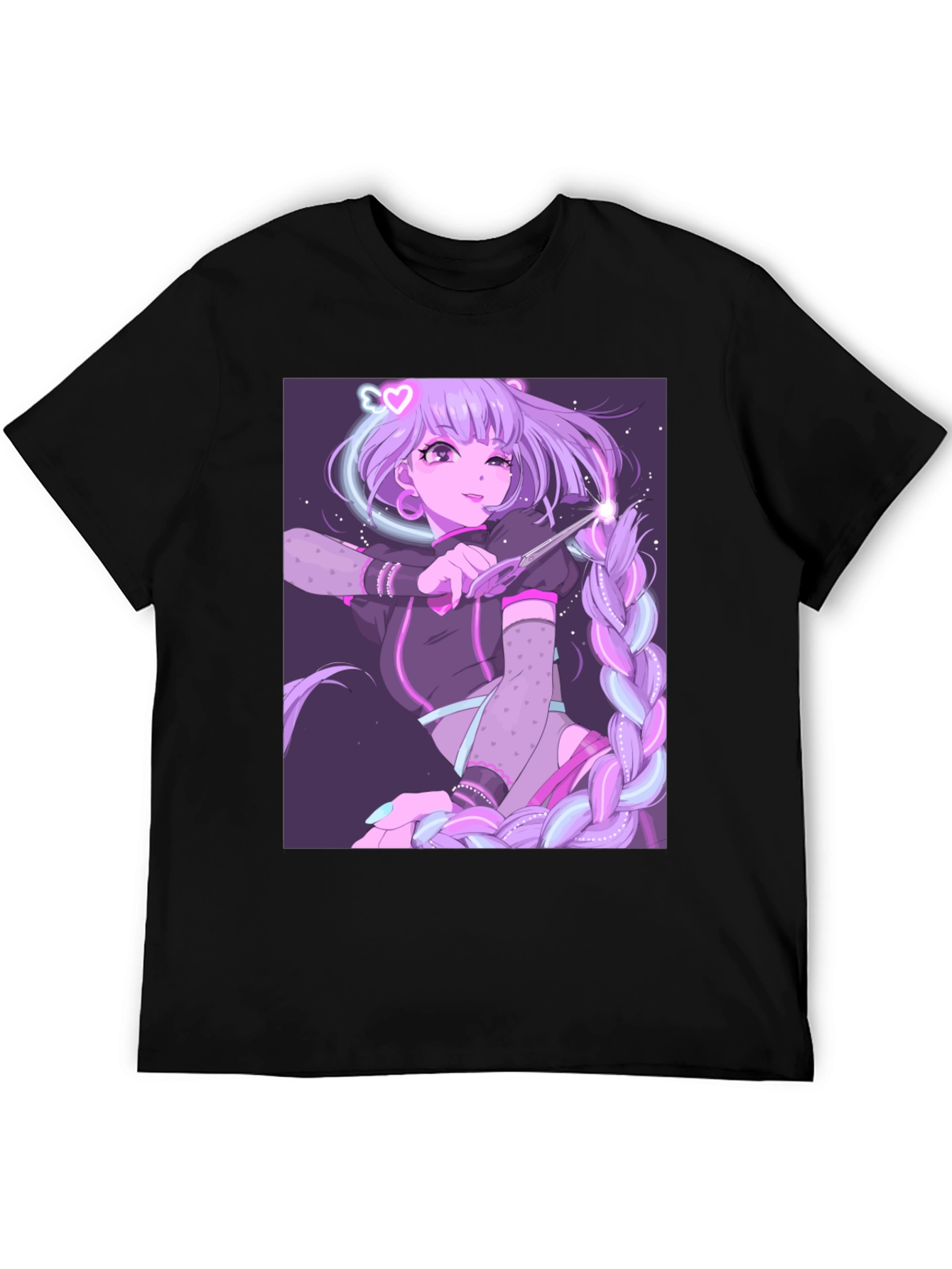 Anime Graphic Tee - Magical Girl Design