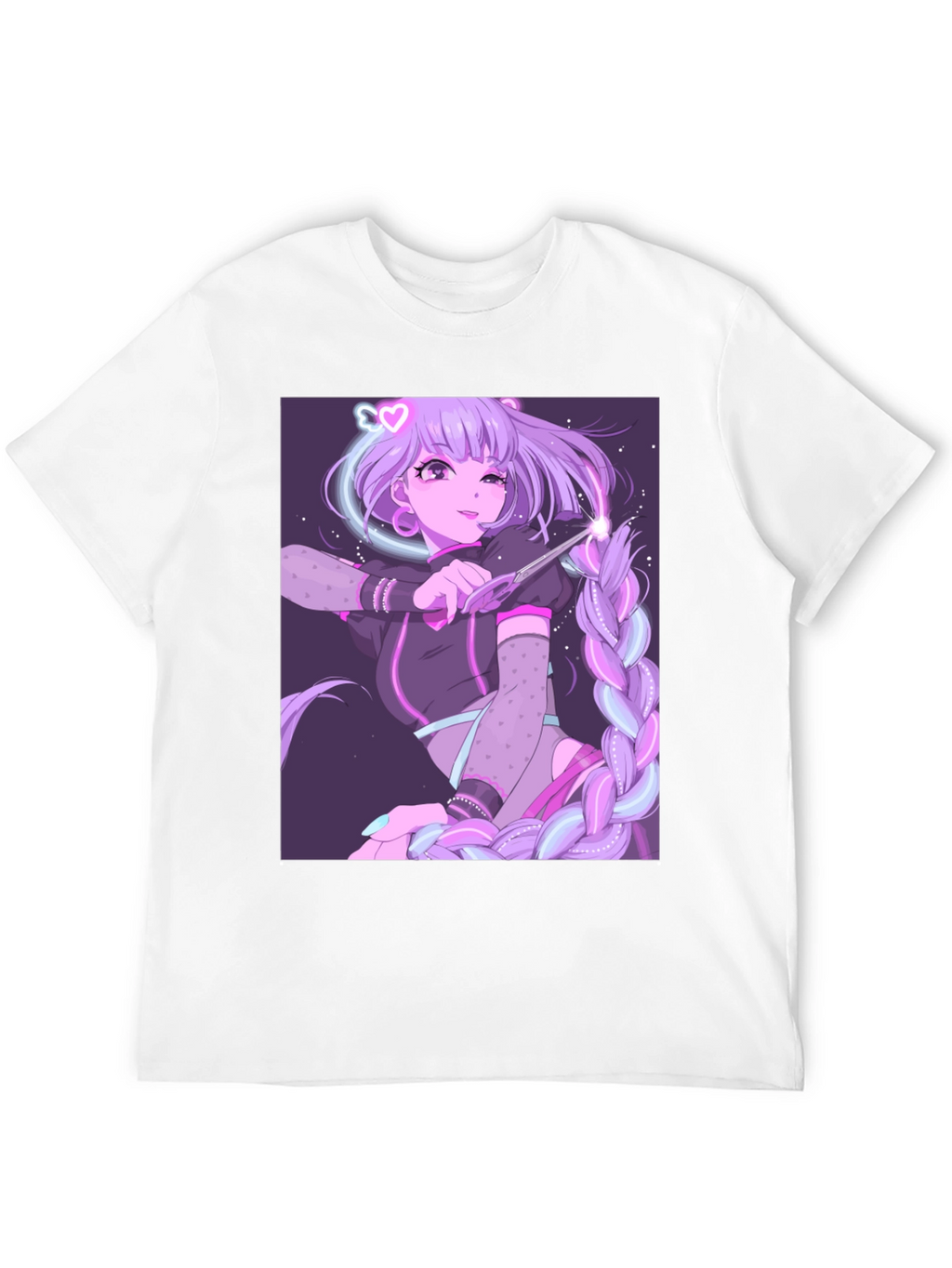 Anime Graphic Tee - Magical Girl Design