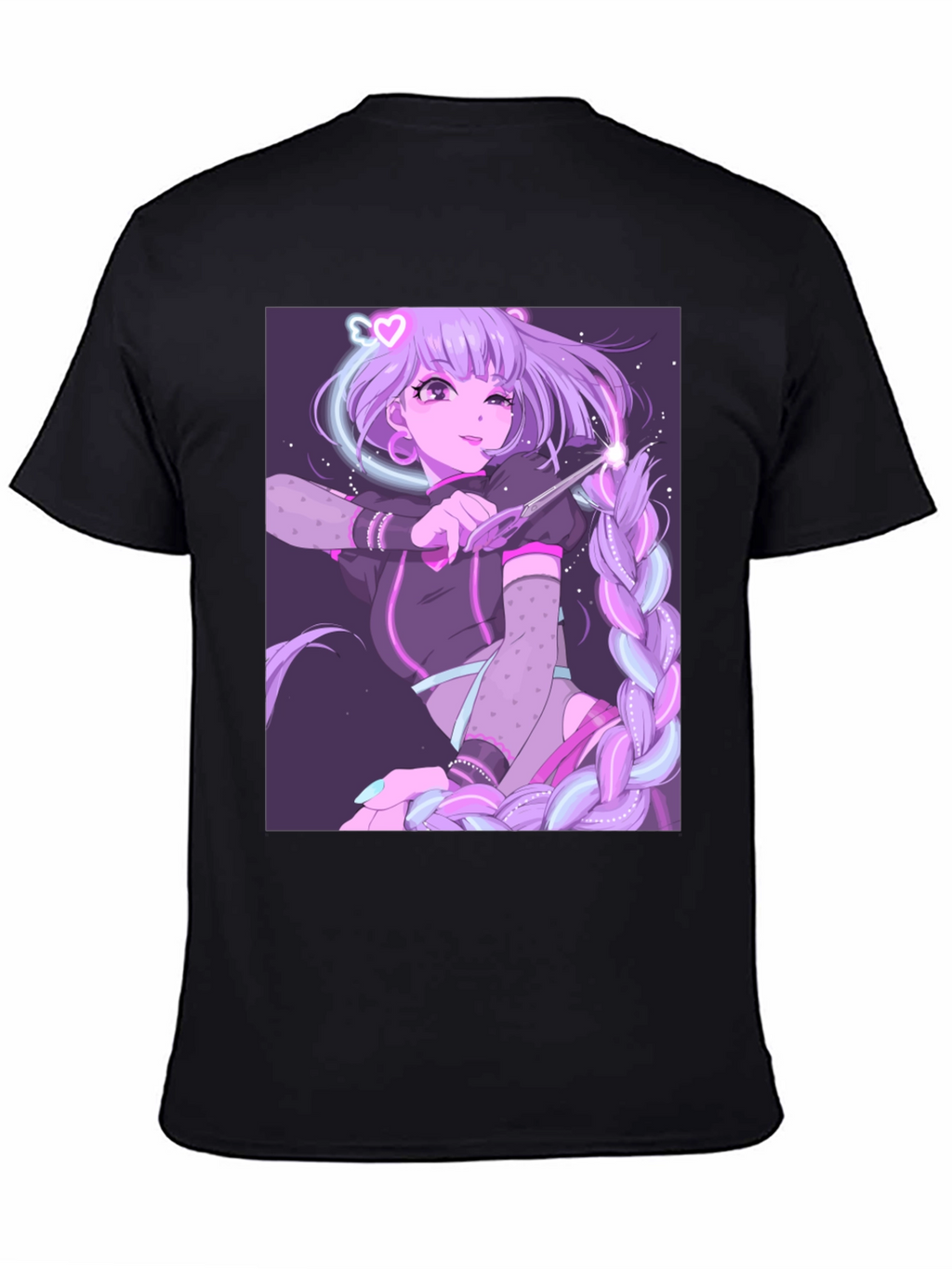 Anime Graphic Tee - Magical Girl Design